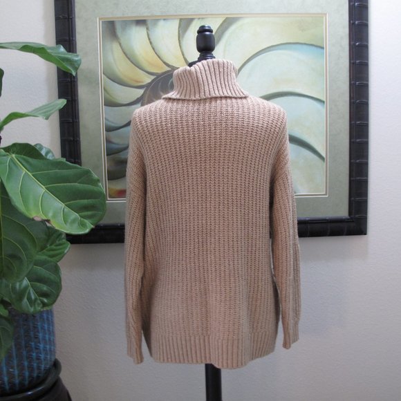TORRID Beige Cable Knit Turtleneck Sweater - Picture 2 of 9